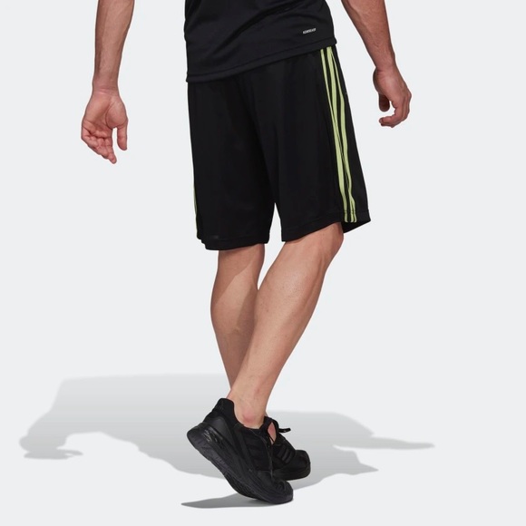Adidas Designed 2 Move 3-Stripes Primeblue Shorts - Picture 2 of 5